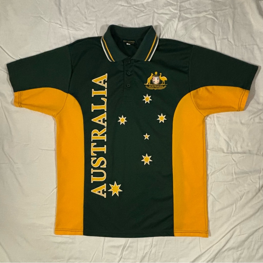 Australia Green and Yellow Polo Jersey